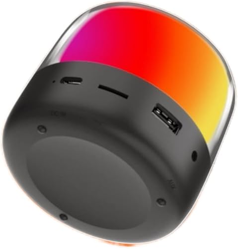 BszykzDXI Altavoces Bluetooth, mini altavoces portátiles con luz led