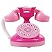 Rosa Telefon Spielzeug Glückliche Helfer Wählscheibe Kinder Mini-Telefon Spielzeug Haushalt Verstellte Play House Geschenk