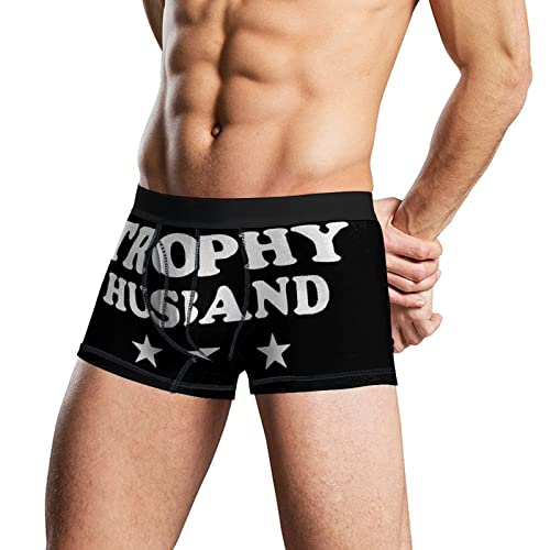 Trophy Husband Tag-Free Boxer Briefs with Waistband Moisture-Wicking Underwear for Men3