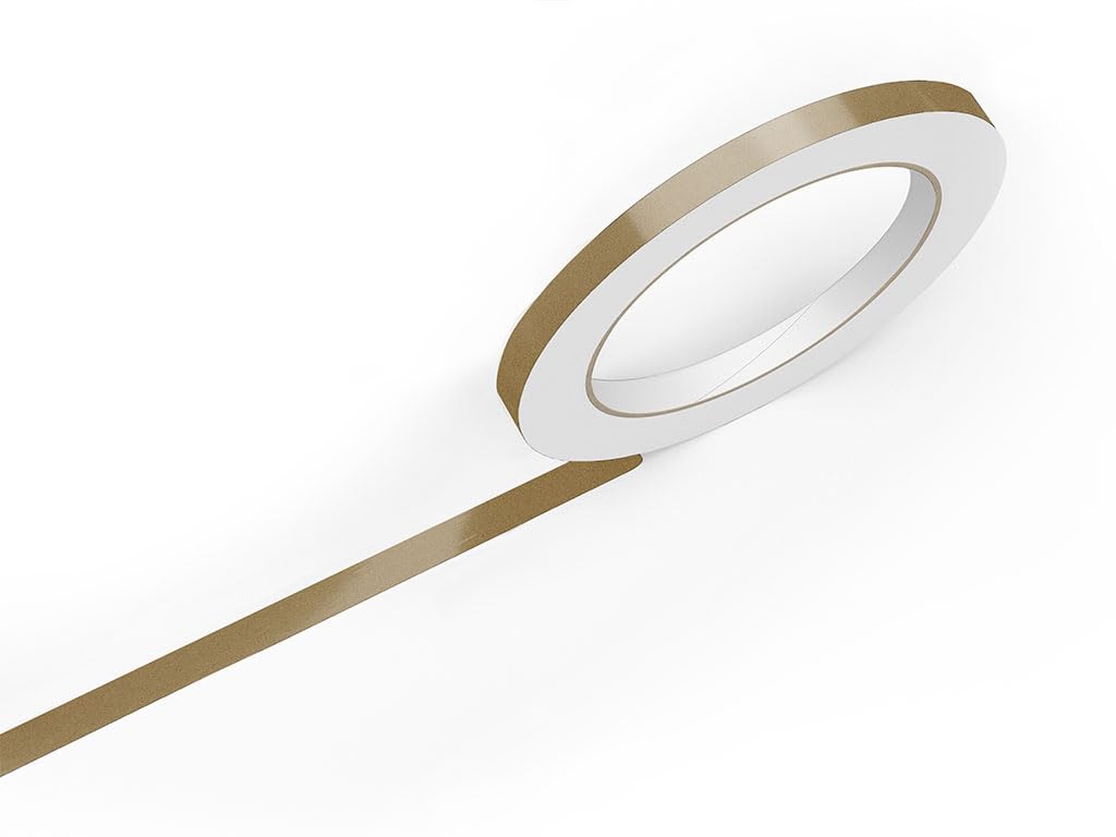 3M 50 Vinyl Pinstriping Tape Roll in Gold 54-1/2" x 150ft - Auto Decal Striping Sticker - Gloss Finish Adhesive UV Resistant Film - Car Body Side