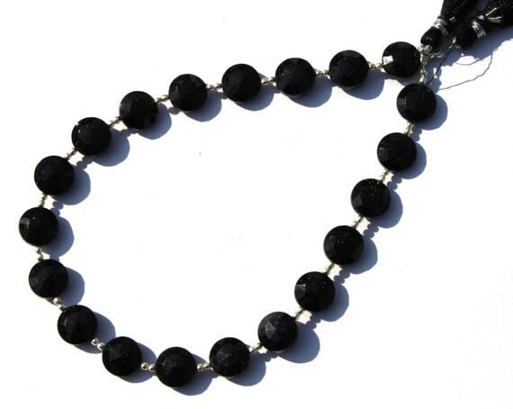 Perles pierres de soleil bleues facettées de 11mm pour la création de bijoux uniques