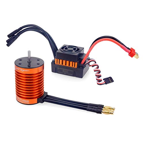 Fasizi Wasserdichter F540 3300KV bürstenloser Rc Automotor +60A ESC Combo Set für 1/10 RC Auto