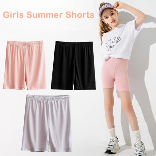 Silkglory Shorts de bicicleta para meninas – Respiráveis, seguros e versáteis shorts de dança e carr