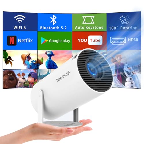 Consejos y comparativas para Comprar Cuentas netflix premium para comprar online. 33 Proyector portátil WiFi Bluetooth: Mini proyector Keystone automático para IOS, Android, teléfono portátil, TV, Stick HDMI USB (HY300)