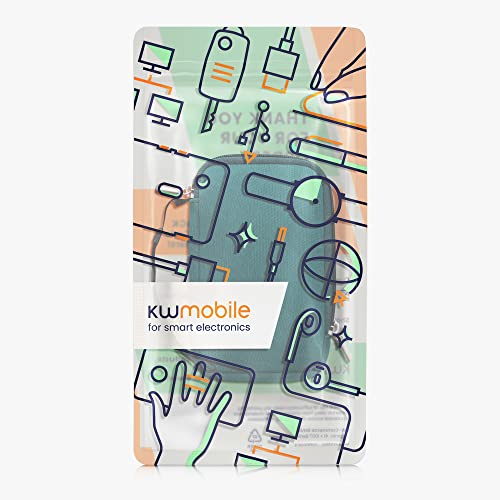 Image of kwmobile Carrying Case Compatible with Nintendo 3DS XL - Neoprene Console Pouch with Zipper - Petrol