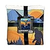 Wilcor Bigfoot Scene Sherpa Blanket 50"x60" Camping Throw Couch Kids Adults Cuddle #3