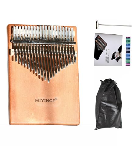 MIYINGEカリンバ、、21音カリンバ、kalimba、カリンバ、21キーカリンバ、女の子楽器、子どもカリンバ、親指琴、初心者楽器、ミニカリンバ初心者向かりんば (21音ミニキーマホガニーカリンバ)