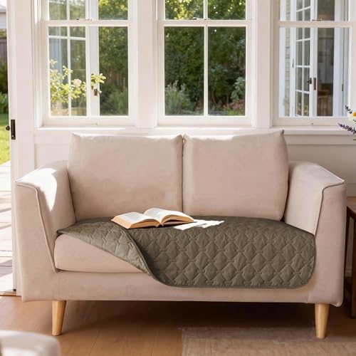 Image of gogobunny 100% Double Sided Waterproof Dog Blanket Soft Pet Bed Cover Reversible Protect Furniture Couch Sofa Car for Puppy Cat Kids (Dark Walnut /Light Walnut, 32x53 Inch (Pack of 1))