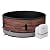 Mspa Round Inflatable Bubble Massage Spa, 4 to 6 Person Outdoor Hot Tub with 2 Covers (1 Standard and 1 Energy-Efficient Cover), Duet