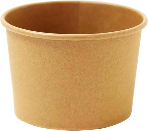 使い捨て容器 フードカップ 業務用 50個 300ml 未晒し ブラウン 水や油に強い 内側ラミネート加工 使い捨てカップ カフェ アウトドア お菓子作り