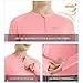 SG Edge Women's Standard Outdoor Quick Dry Sun Protection 1/4 Zip Long Sleeve Shirt, Coral Pink