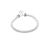 NINE-WEST-Womens-Silvertone-Crystal-Pave-Circle-Stretch-Bracelet Nine West Women's Silvertone Crystal Pave Circle Stretch Bracelet