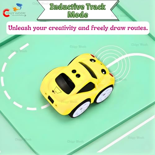 Image of Magic Induction Intelligent Sensor Remote Control Car for Kids | Mini Automatic Car with Ball | Obstacle Avoidance, Music & LED Lights | 4 Play Modes Educational Toy for Boys & Girls. (Random Color)