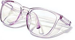 LeonDesigns Safety Glasses Anti-Fog Goggles Tactical Glasses with Side Shields Blue Light Blocking Anti-Dust UV Protection Glasses For Women Men