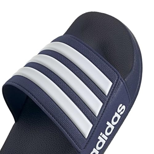 adidas Unisex Adilette Shower Slides Sandal, dark blue/ftwr white/dark blue, 44.5 EU – Ansicht 4