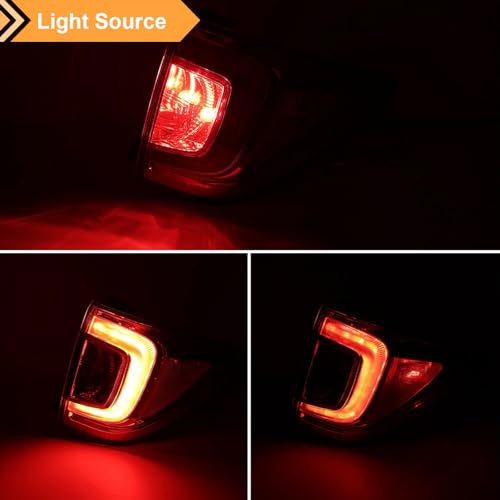 Rear Right Outer Tail Light Assembly Fit for 2016-2018 Honda Pilot,LED Taillight Brake Lamp Replacement Rear Right Passenger Side HO2805107 33500TG7A01 by F CARFITTING - Used condition - Image 5