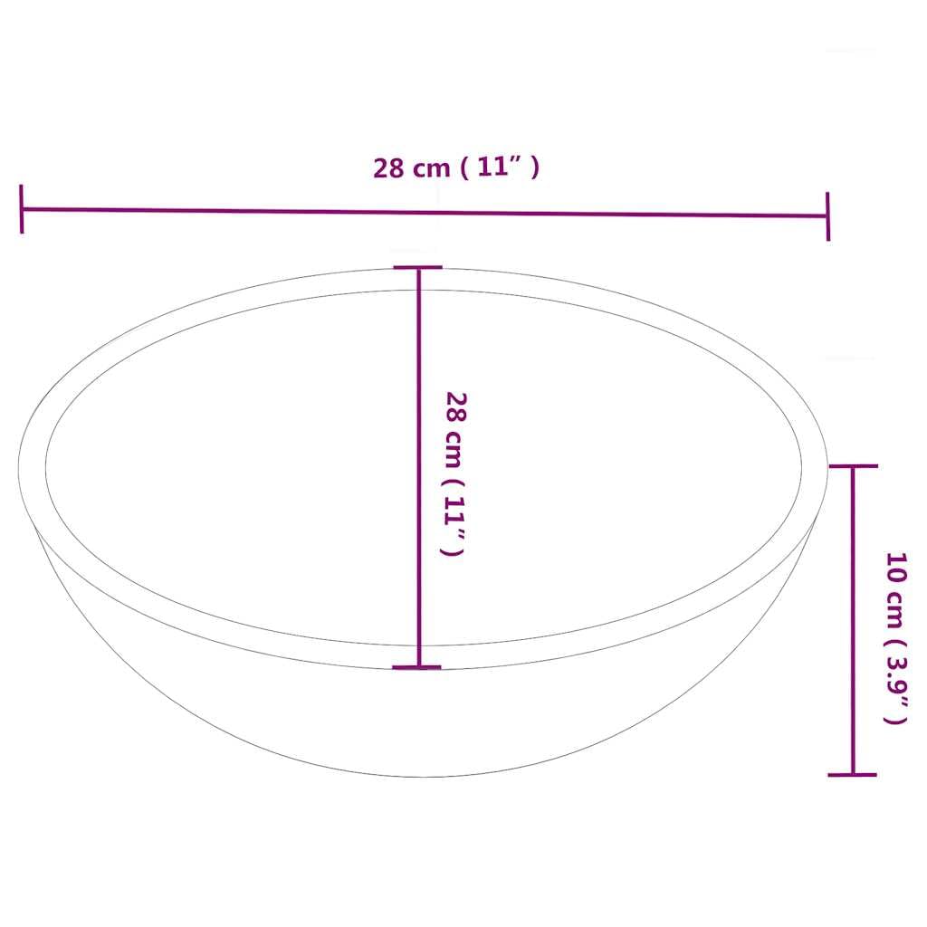 Lavabo de cerámica blanco 28 x 28 x 10 cm, lavabo de mano para lavabo, baño, cocina, cuarto de baño para invitados, lavabo empotrado con desagüe, repuesto