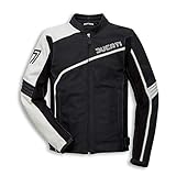 Ducati 77 Herren Lederjacke schwarz/weiß Größe 50