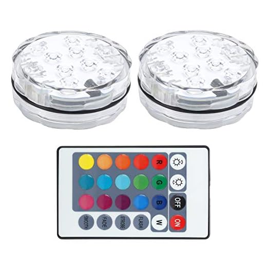 Luz LED para piscina, luz subaquática, fácil de instalar para piscinas, aquários, tanques de peixes, vaso de vidro