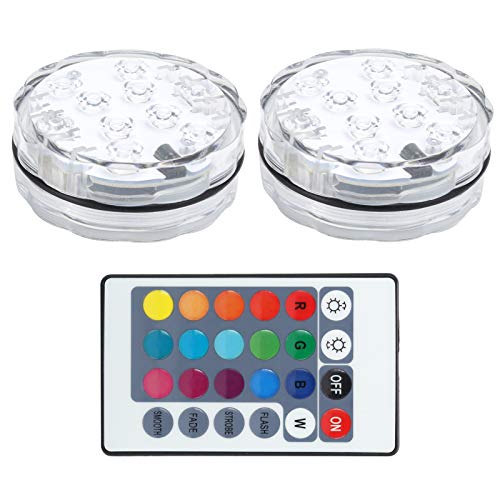 Luz LED para piscina, luz subaquática, fácil de instalar para piscinas, aquários, tanques de peixes, vaso de vidro