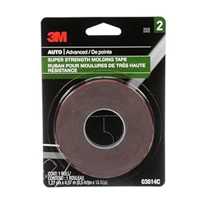 Cinta adhesiva de montaje 3M Scotch de 0.5 pulgadas de ancho por 15 pies de largo, 1, 0