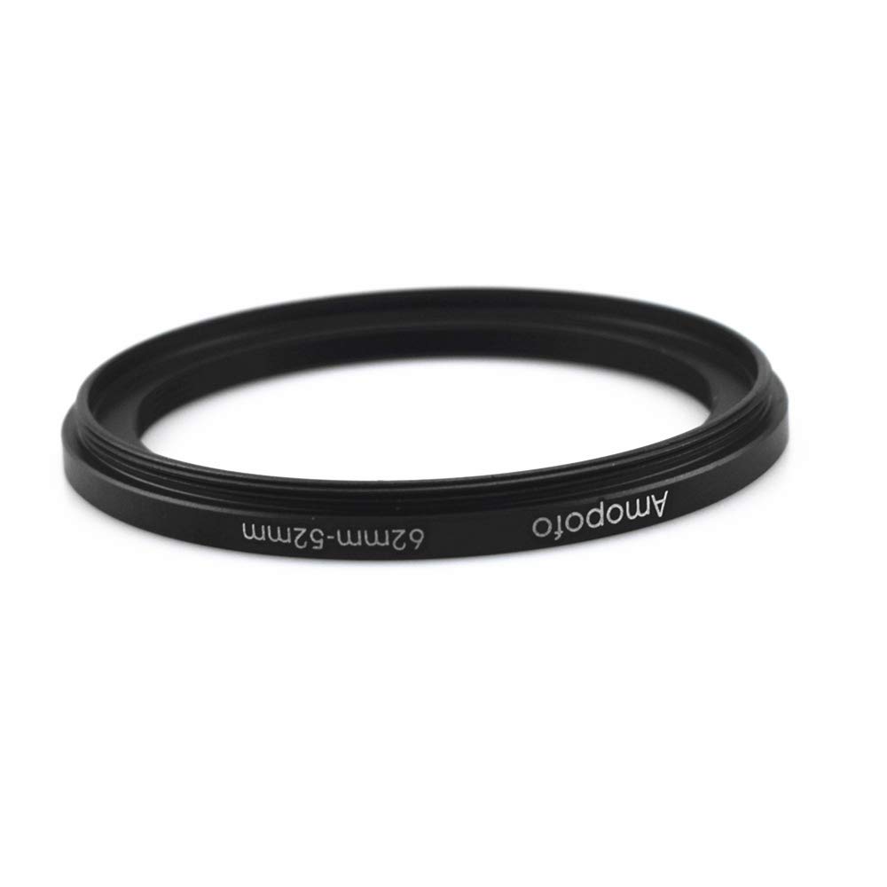 Bague de filtres de 62 mm à 52 mm pour appareils photo UV, ND, CPL, compatible avec tous les objectifs d'appareil photo de 62 mm et accessoires de 52 mm