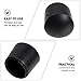 BESPORTBLE 16pcs Part Soccer Rod Accessories Football Covers Replacement Post Foosball Machine Rubber Caps Plugs Pole Table Iron Foosballs Safety for Universal Tables, Black End