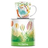 Design Kaffeetasse mit trendigen Dekoren
