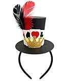 Dkomekii Poker Mini Top Hat Headband for Casinos Party for Playing Card Costume