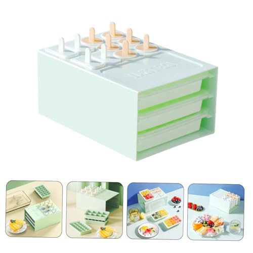 Set de Moldes para Paletas y Cubitera Garneck Verde Claro miniatura 7