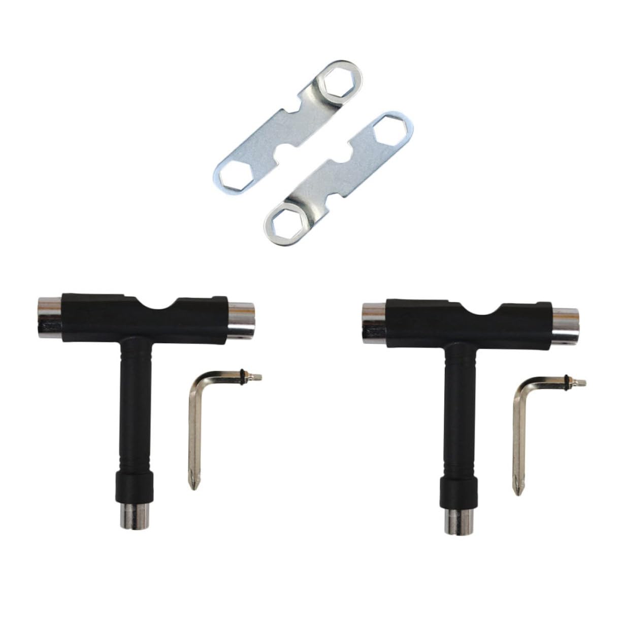 Abaodam 4 Pcs Clé Allen pour Patin Outils de Skate Outil en T Portable pour Skateboard Compact Design pour Skatepark Garçon et Filles et Adolescents