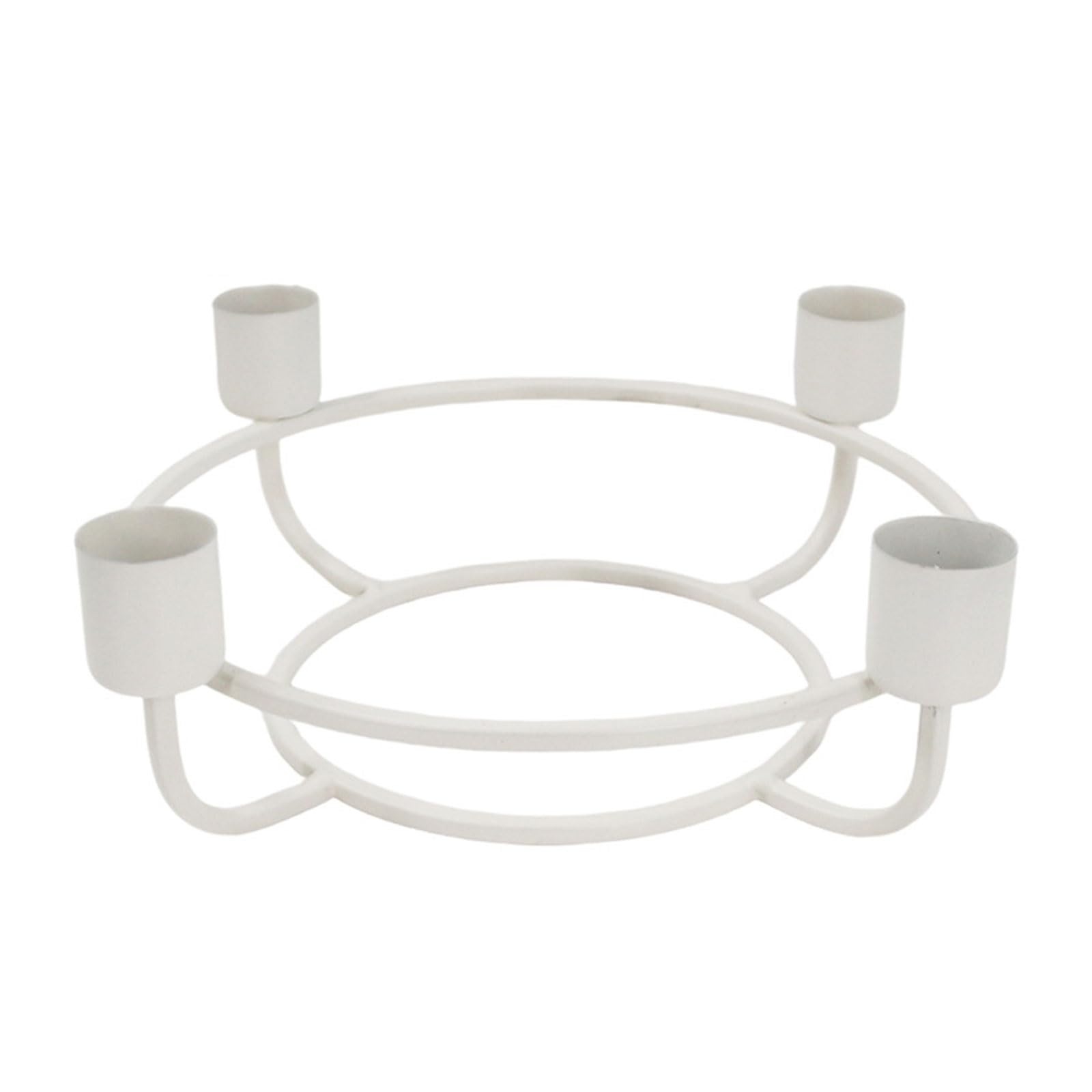 TFAOYS Advent Wreath Holders for Taper Christmas Candleholder Stand Florals Arrangement Candelabra Religious Holiday Decors Wreath Frame Holders