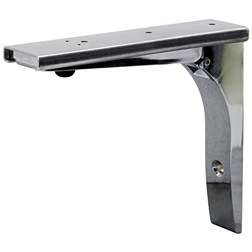 CHG Heavy Duty Folding Removable Shelf Bracket - 300 Series Stainless Steel Mount - J17-4273