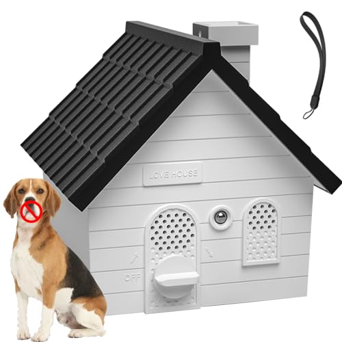 Nigrin Anti Barking Device for Dogs, Bark Box, 3 Modes Dog Barking Deterrent Devices, Weatherproof Anti Bark Device for Dogs, 50 Ft Barking Dog Silencer, A Safe and Effective Anti Barking Device