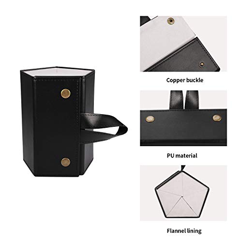 SMARTTOP 5-Slot Travel Sunglasses Organizer Collector - PU Eyeglasses Storage Case Box -Multiple Hanging Eyewear Holder Display - Thumbnail 5