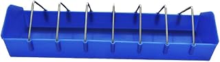yungluner Chicken Feeder 40cm Plastic Slot Storage Trough for Birds Plastic Poultry Waterer for Drinker Easy to Clean Poultry Feeder Trough