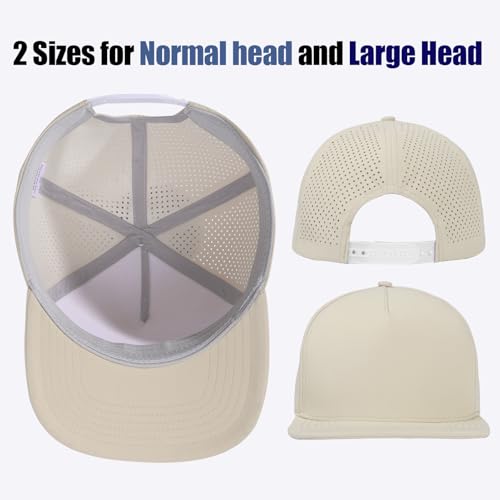 Image of M /L /XL /XXL Oversize Flat Bill Baseball Cap for Men Women Quick Dry Snapback Hats Summer Mesh 5 Panel Cap