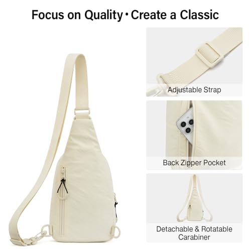 Image of Hanke Crossbody Sling Bag for Women Men, Small & Large Casual Cross Body Sling Bags, Chest Bag for Outdoor Hiking Travel