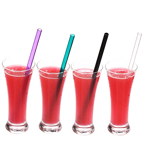 Pitillos reutilizables 9 pulgadas set de 8 plástico miniatura 2