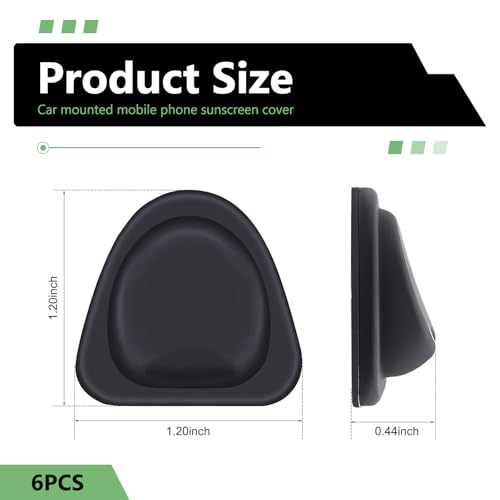 6 insertos de silicona para portavasos de carro negros miniatura 2