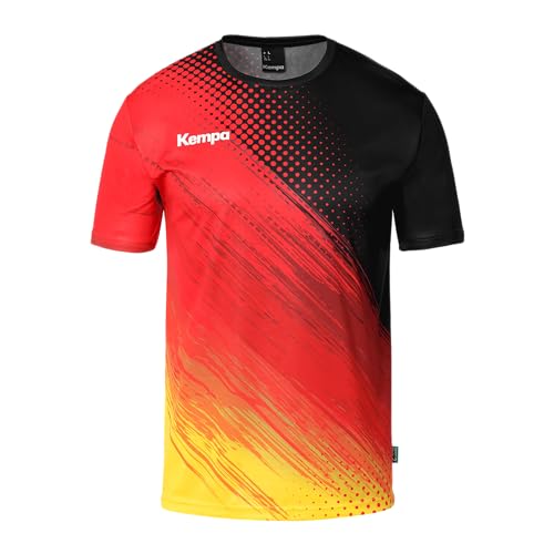 Kempa Poly Shirt Team Germany T-Shirt mit Deutschland-Muster Sport-Shirt