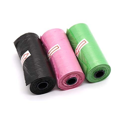 EGFHEAL 15 pçs/saco de lixo plástico rolo sacos de lixo especiais para fraldas de bebê abandonadas,