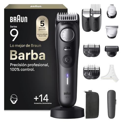 Braun Recortadora de Barba Series 9 BT9565, Titanio -...