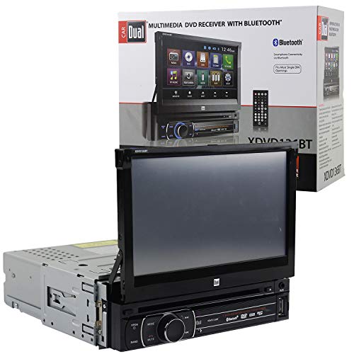 Dual XDVD136BT Multimedia Retractable & Detachable 7" TFT Touchscreen Single DIN Car Stereo