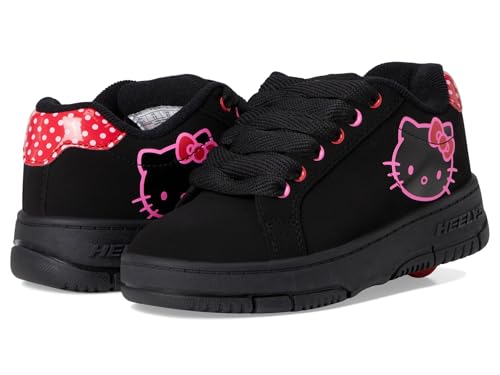 Heelys Hello Kitty Kolect (Little Big Kid/Adult) Wheeled Heel Shoe, Black/Pink Multi, 7 US Unisex