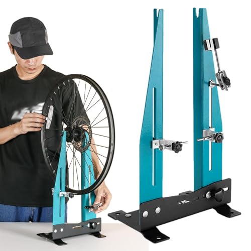 Mesa Circular multifunción para Bicicleta, diseño Ligero, desmontaje rápido, de Tornillo Base, Compatible de 20 a 27,5 Pulgadas, Disco de Freno Ajustable | para la Prueba de alineación en