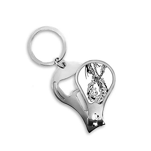 Coupe-ongles dragon chinois abstrait DIYthinker en acier robuste pour pédicure