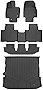 SMARTLINER 3 Row Floor Mats & Cargo Liner Behind 2nd Row Compatible with 2020-2022 Toyota Highlander (Only Fits Hybrid Models with Subwoofer in Cargo Area)