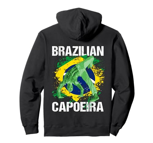 Capoeira Brazil arti marziali danza musica difesa Fitness Felpa con Cappuccio