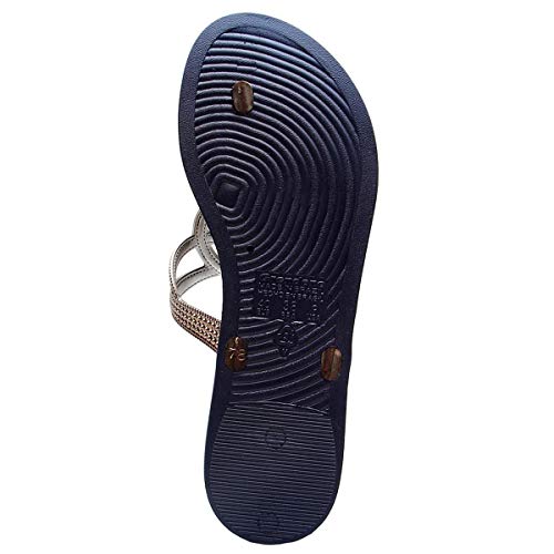 Sandália Rasteira Grendha San Martin III - Azul - 38